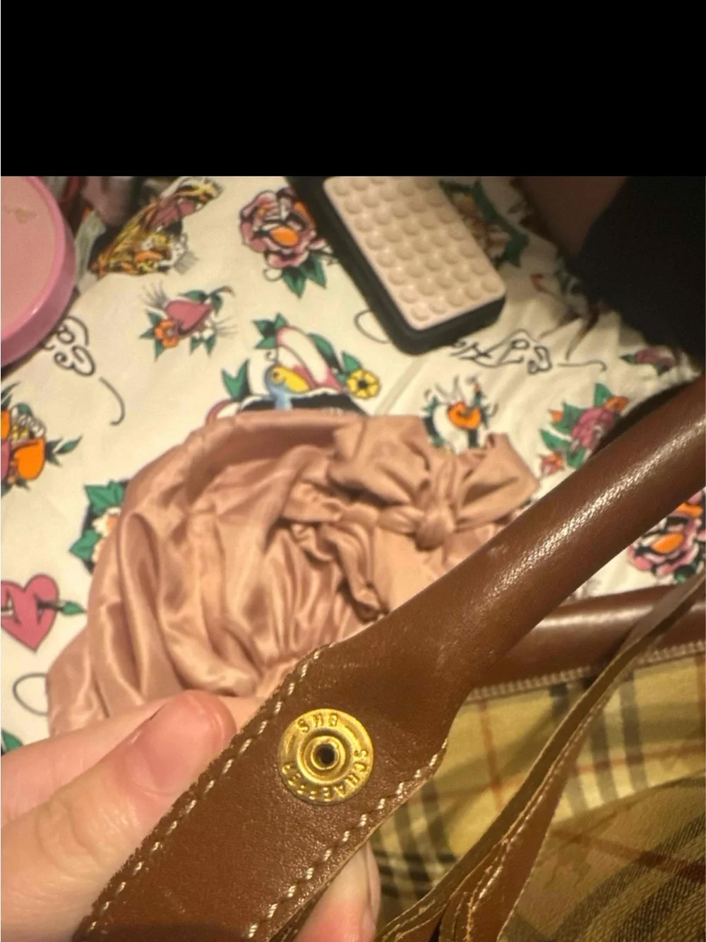 Burberry haymarket Lornel bag